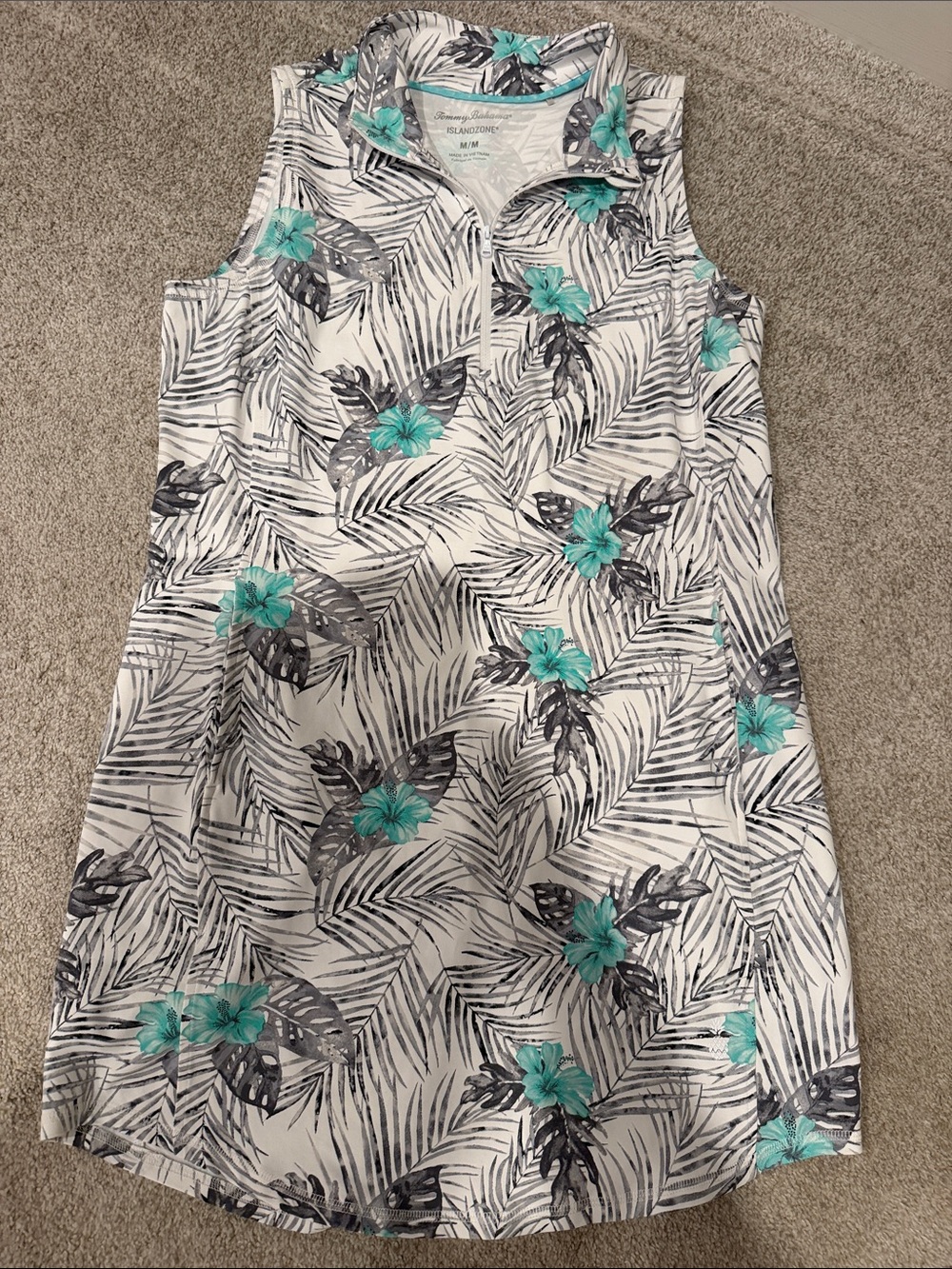 Tommy Bahama Islandzone Mock neck dress with pockets